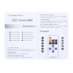 Controler banda led cu telecomanda RF wireless 11 taste
