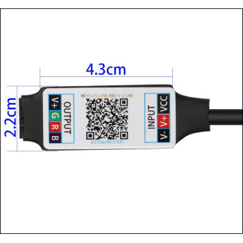 Controler banda led rgb Bluetooth muzical cu aplicatie