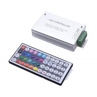 Controler RGB metalic 44 taste 12V-24V 24A pentru banda LED