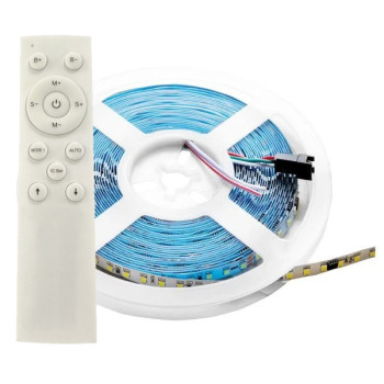 Kit banda LED digitala 10m 24V alb rece 6500k - Efect de apa curgatoare