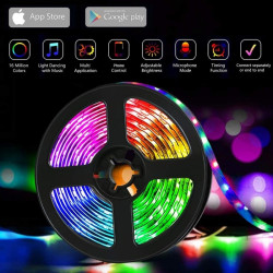 Banda led tv RGB 3m bluetooth usb si telecomanda 24 taste