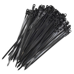 Coliere de Plastic Reutilizabile 5x150mm Negru - 100Buc/Set