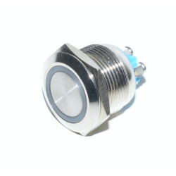 Push buton fara retinere metalic 19mm LED 24V IP65