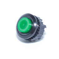 Buton Mini Verde cu Actionare Prin Apasare, Fără Retinere, Dimensiuni 16x20 mm
