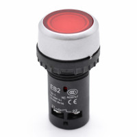 Buton Motor Push 22mm Rosu EB2-01D