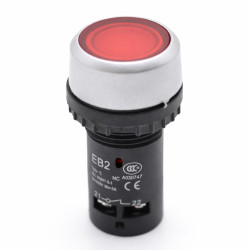 Buton Motor Push 22mm Rosu EB2-01D