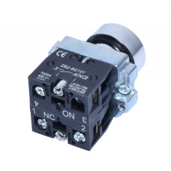 Buton push BA45 rosu pentru motoare pompe si elevatoare