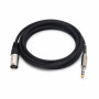 Cablu Audio XLR Tata la Jack 6.3mm Stereo Profesional 3m