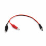Cablu crocodil cu mufa DC tata 5.5x2.1mm, 30cm, 2 clesti 50mm