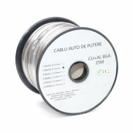 Cablu audio auto 8GA CU+AL maro 6.7mm 25m rola