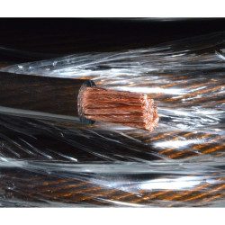 Cablu audio auto 8GA CU+AL maro 6.7mm 25m rola