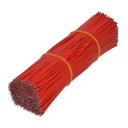 Cablu 15cm rosu 24AWG – set 100 bucati