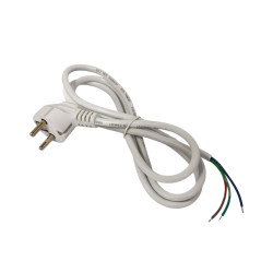 Cablu alimentare Schuko 3x0.75mm 1.4m alb 300/500V