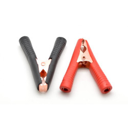 Cleste crocodil izolat 50A set 2 bucati pentru auto si tensiune