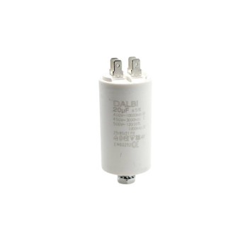 Condensator pornire motor 20uF 450V 4 papuci tata