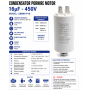 Condensator pornire motor 16uF 450V CBB60 cu papuci