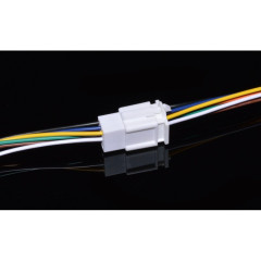 Conector auto alb 8 fire 30cm cu mufe mama si tata 8P