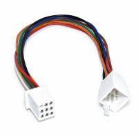 Conector auto alb 8 fire 30cm cu mufe mama si tata 8P