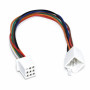 Conector auto alb 8 fire 30cm cu mufe mama si tata 8P