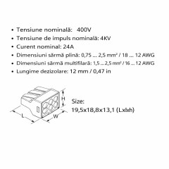 Conector Doza Rapid 6 Fire, PCT-106