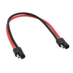 Conector SAE 12AWG cablu 30cm panou solar sau baterie auto