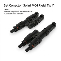 Conectori y panouri fotovoltaice mc4 set 2 buc adaptor 1000V