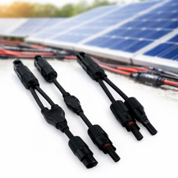 Mufa y panouri fotovoltaice adaptor mc4 paralel 1000V