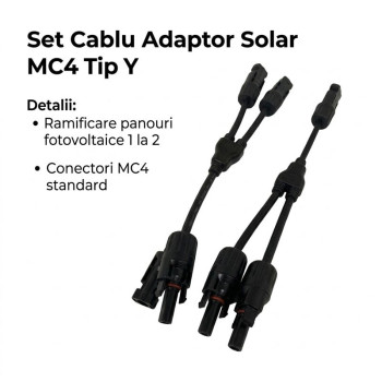 Mufa y panouri fotovoltaice adaptor mc4 paralel 1000V
