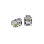 Mufa telefon RJ11 6P4C plastic set 100 buc
