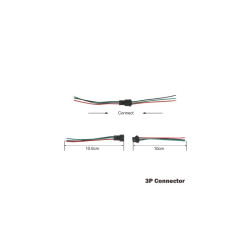 Conectori mama tata 3 fire 10Buc Set cu fir 10cm