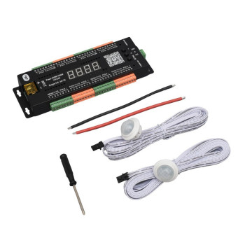 Kit iluminat trepte 32 canale Bluetooth 12V banda LED si sursa incluse