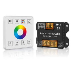 Controler RGB Touch Panel 5V-24V 30A pentru banda LED