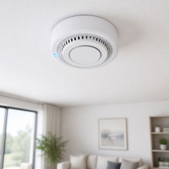 Detector de fum WiFi fotoelectric YG400A, 85dB, 20m2, Smart Life