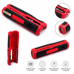 Dezizolator cablu 0.5-6mm RG59 RG6 multifunctional reglabil