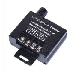 Dimmer banda led 12-24V 30A cu potentiometru reglaj luminozitate