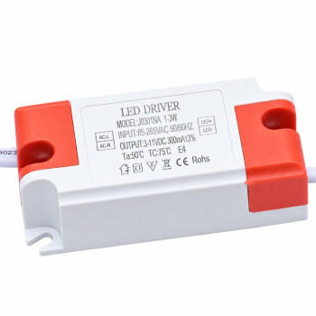 Driver LED 300mA 1-3W, 85-265V AC, 3-11V DC, conector rapid