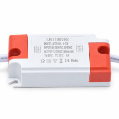 Driver LED 300mA 4-7W, 85-265V AC, 12-25V DC, conector rapid