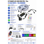 Kit banda led rgb 10m 5050 IP65 Bluetooth telecomanda
