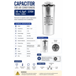 Condensator aparat aer conditionat 35+1.5uF CBB65