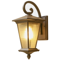 Felinar clasic exterior E27 220V aluminiu si sticla
