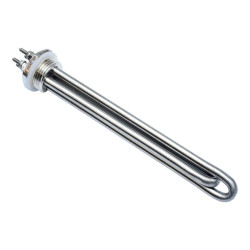 Rezistenta Solara 12V din Inox pentru Boiler, 2x300W, DN25, L200mm, R170