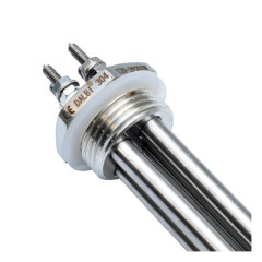 Rezistenta Solara 12V din Inox pentru Boiler, 2x300W, DN25, L200mm, R170