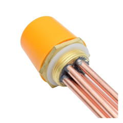 Rezistenta Boiler din Cupru 7500W, cu Teaca pentru Termostat, 220V, 270mm