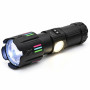Lanterna Profesionala LED Cree cu Zoom, 9 Moduri, COB Alb/Rosu, Acumulator 45650, USB-C
