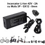 Incarcator Li-ion 42V-2A mufa GX12-3P 8mm profesional