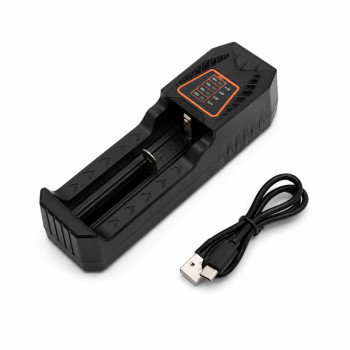 Incarcator acumulatori 18650 Li-ion USB Type-C 4.2V 1A