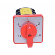 Comutator Rotativ cu 3 Came 1-0-2, 10A - Model M05/3