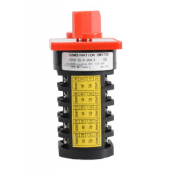 Comutator Rotativ cu 5 Came 1-0, 20A - Model C0A/5