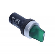 Intrerupator cu Maneta Verde 22mm EB2-10D