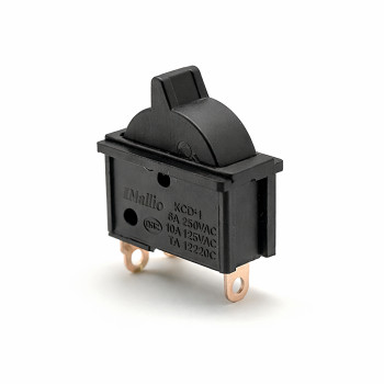 Intrerupator Basculant Negru ON-OFF 220V 6-10A INT-22017N